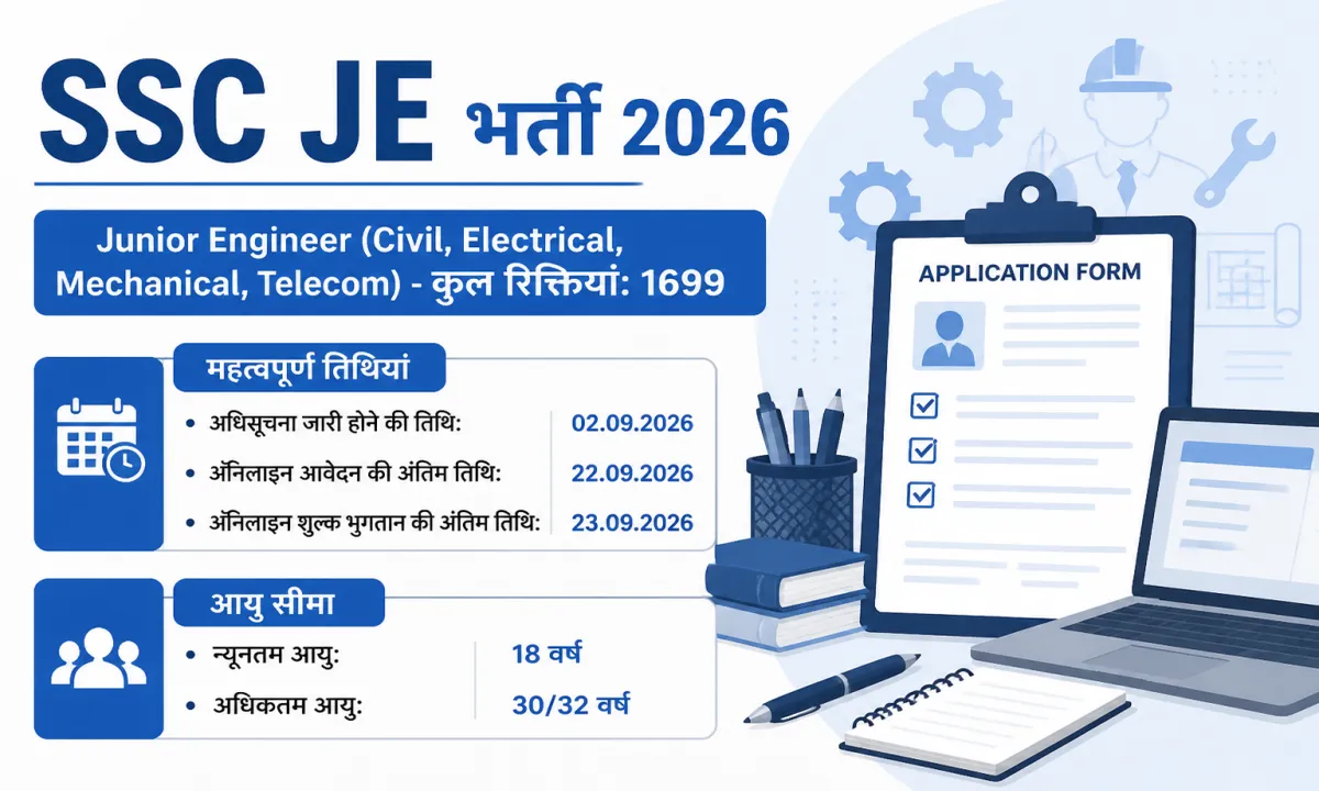 SSC JE भर्ती 2026