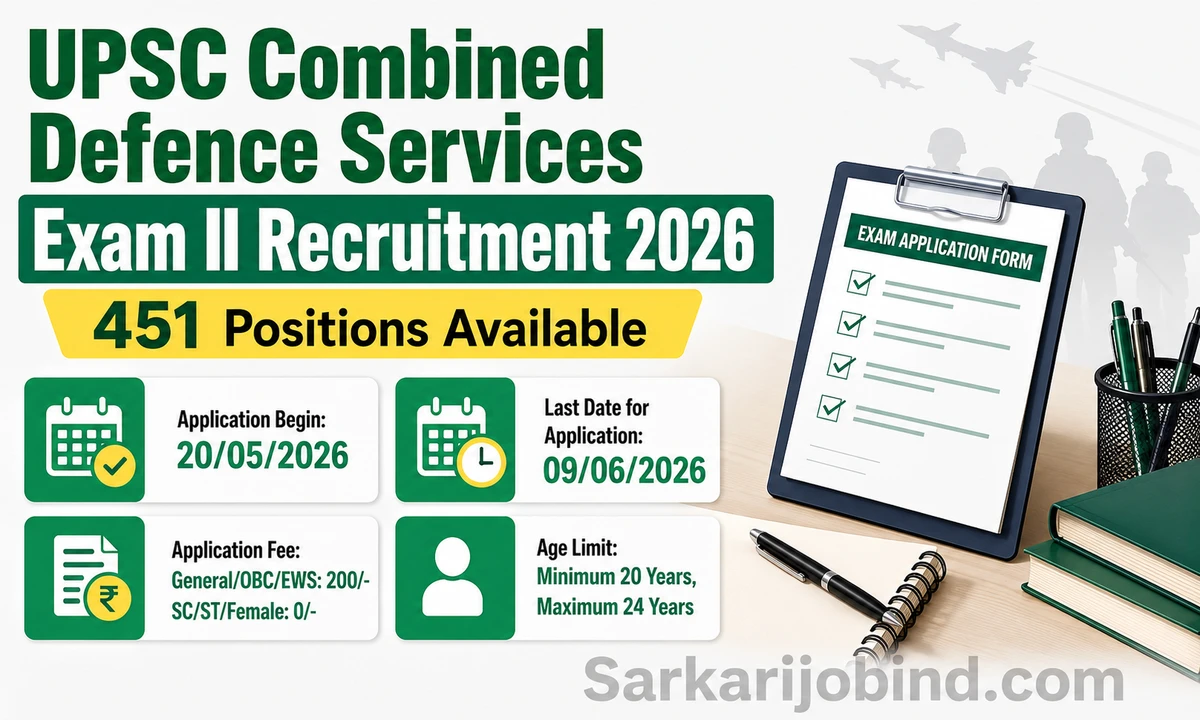 UPSC CDS II Online Form 2026